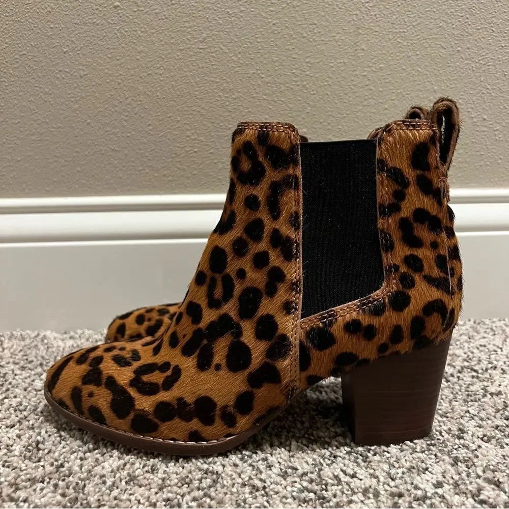 Madewell The Regan boot leopard calf hair women’s size 6